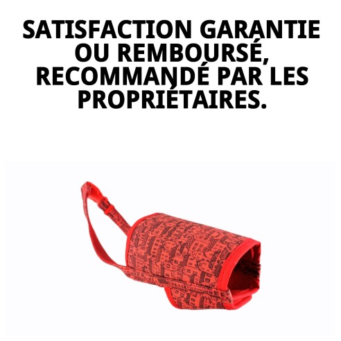 Muzzle Deluxe Casitas Rojas T-L pour Votre Animal Heureux