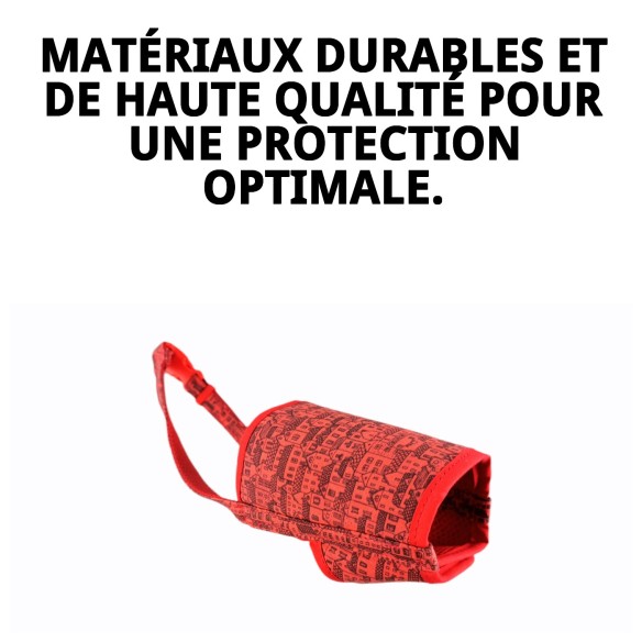 Muzzle Deluxe Casitas Rojas T-M - Confort et Style pour votre Animal de Compagnie