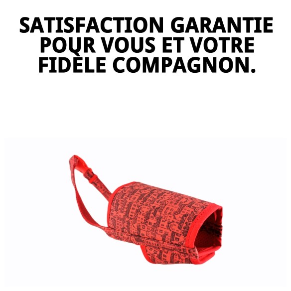 Muzzle Deluxe Casitas Rojas T-M - Confort et Style pour votre Animal de Compagnie