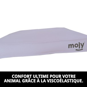 Matelas Waterproof Gris T-3 105x95x10 pour Animaux Confortable 2