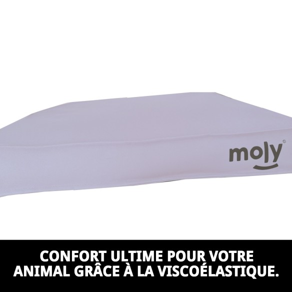 Matelas Waterproof Gris T-3 105x95x10 pour Animaux Confortable