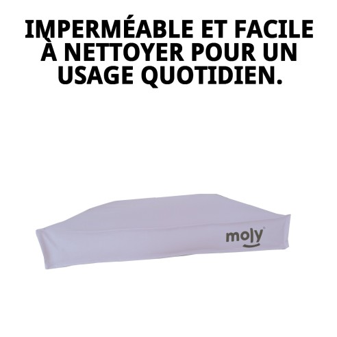 Matelas Waterproof Gris T-3 105x95x10 pour Animaux Confortable