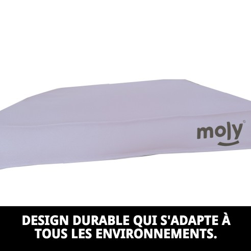 Matelas Waterproof Gris T-3 105x95x10 pour Animaux Confortable