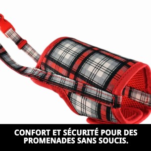 Muzzle Deluxe Écossais T-S : Confort et Style pour votre Animal de Compagnie 2