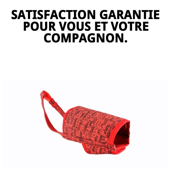 Bozal Deluxe Casitas Rojas T-S : Confort et Style pour Votre Animal de Compagnie