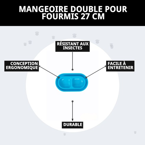 Comportement Antihormigas Double 27 cm : Nourriture Toujours Propre