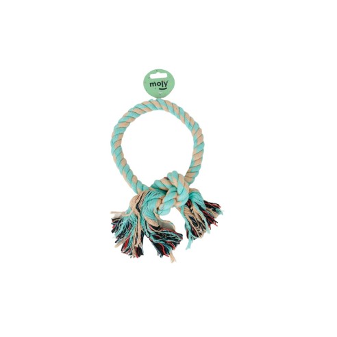 Mordeur Interactif Rond pour Chiens - Jouet en Corde