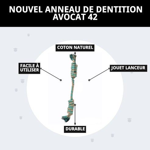 Mordeur Avocat 42 : Jouet Naturel pour Chiens Actifs