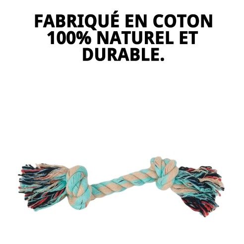 Mordeur en Sisal Avocat 2 Nœuds : Amusement et Soin Dentaire