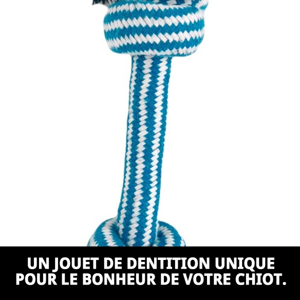 Mordeur Bonn Navy 25 cm : Jouet idéal pour chiots.