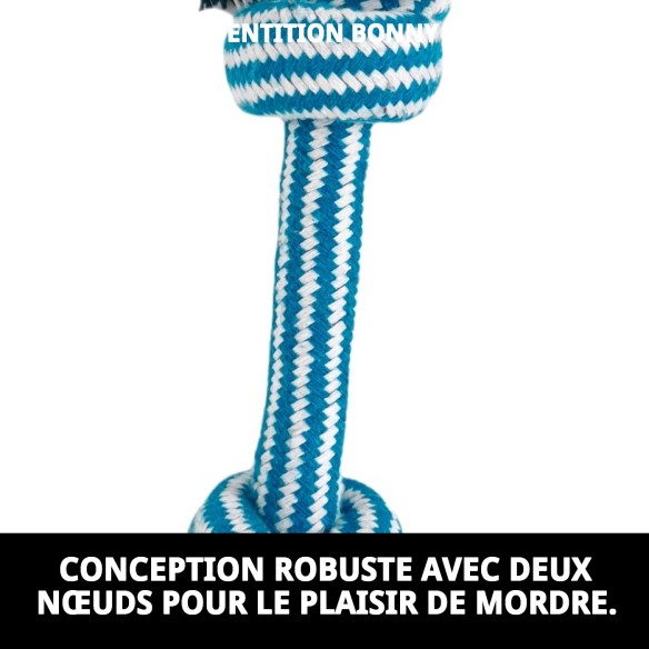 Mordeur Bonn Navy 25 cm : Jouet idéal pour chiots.
