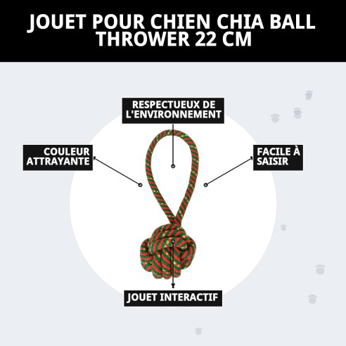 Jouet Lanceur de Balle Chia pour Chiens - 22 cm
