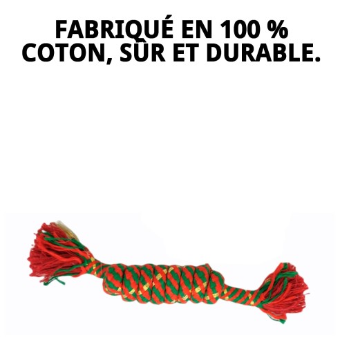 Mordeur 2 Nœuds Chía 15 cm : Amusement et santé pour votre chien