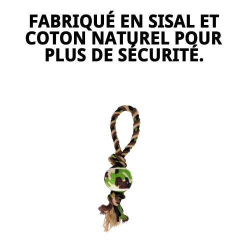 Lanceur Sisal Animalprint 33 : Amusement et Santé pour Chiens