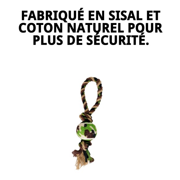 Lanceur Sisal Animalprint 33 : Amusement et Santé pour Chiens