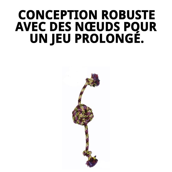 Jouet Quadruple Trendy en Coton 32 cm pour Chiens