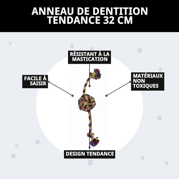 Mordeur Trendy 32 cm : Amusement et Santé pour votre Animal de Compagnie