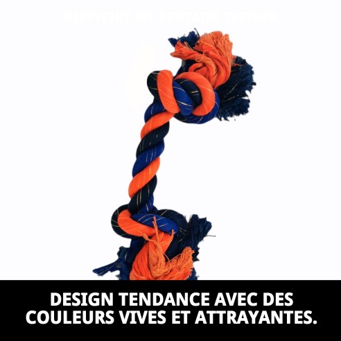 Mordeur Fil Dentaire HippyChic : Style et Santé pour votre Chien