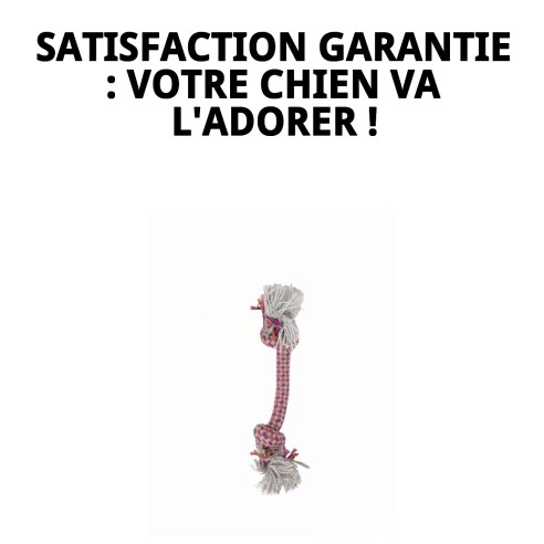 Mordeur 2 Nœuds 26 cm Autum pour chiens - Jouet en coton