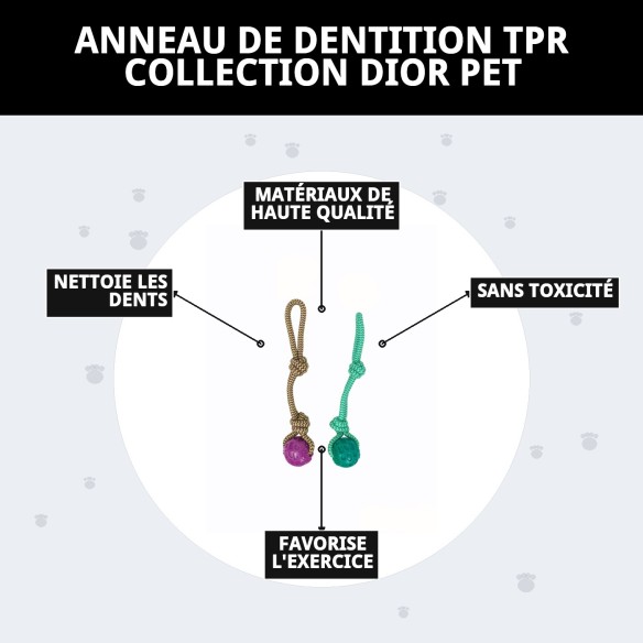 Mordeur TPR Collection Dior Pet : Amusement et Santé Canine