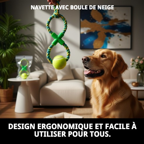 Lanceur de balle Wow : Amusement et exercice pour votre chien.