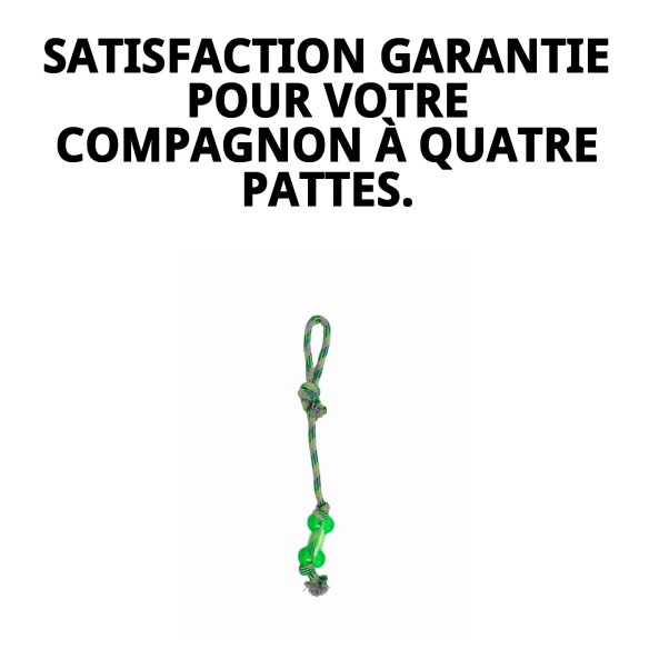 Mordeur TPR 50 cm Vert : Jouet Durable pour Chiens