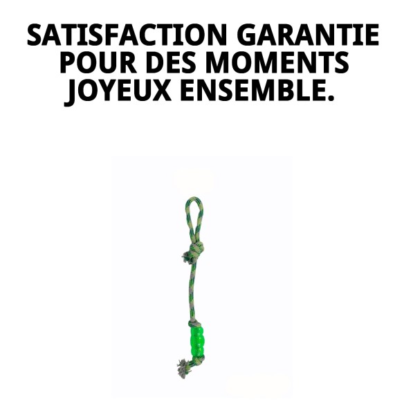 Lanceur TPR/Coton 50 cm pour chiens - Amusement et soin