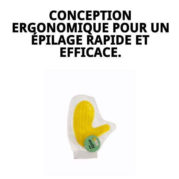 Gant Élimine-Poil : Éliminez facilement les poils de votre animal.