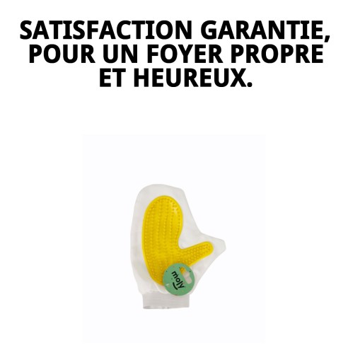 Gant Élimine-Poil : Éliminez facilement les poils de votre animal.