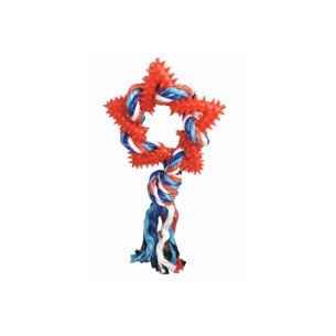 Mordeur Étoile Dentaire TPR pour Chiens - 26 cm