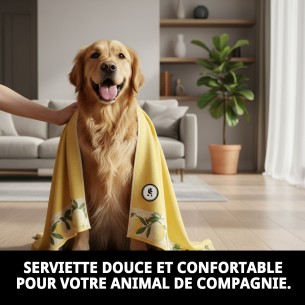 Serviette Lemon 72x51 cm : Douce et confortable pour votre animal de compagnie. 2