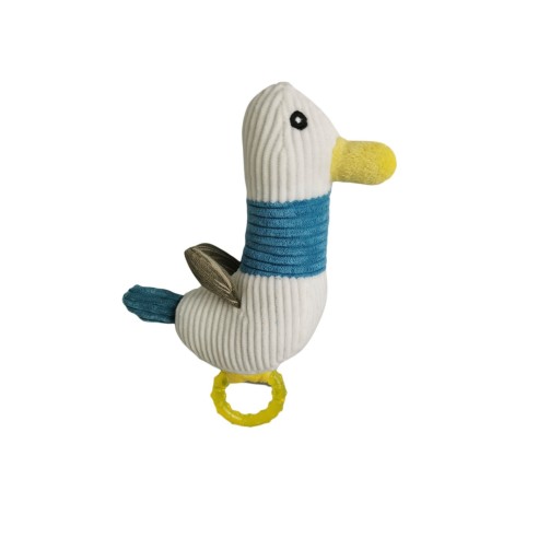 Peluche Mordeur en Silicone Canard 22 cm pour Chiens - Moly