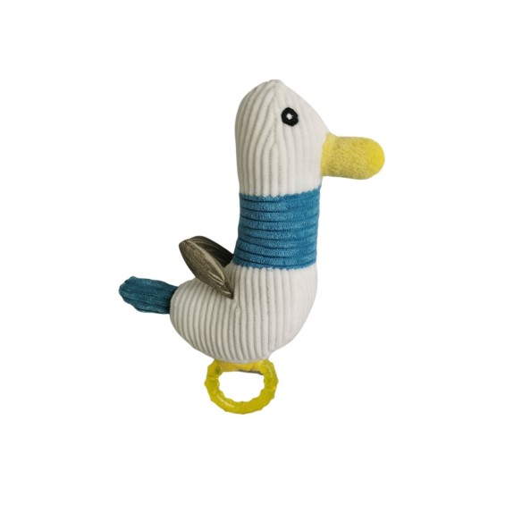 Peluche Mordeur en Silicone Canard 22 cm pour Chiens - Moly