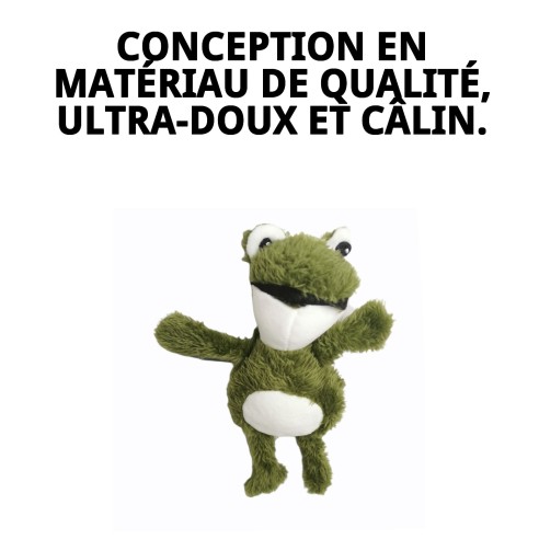 Peluche pour Chien Grenouille 20 cm - Jouet Doux et Amusant