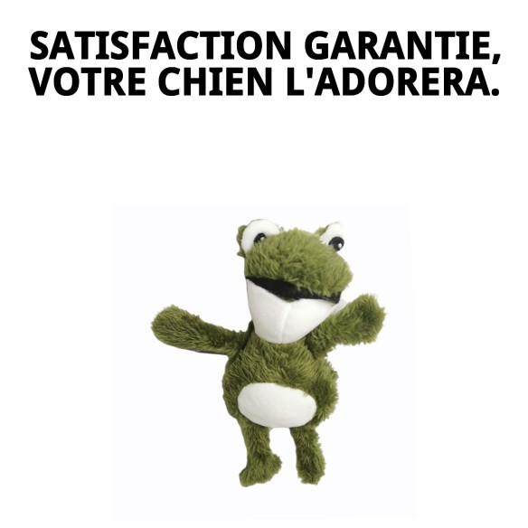 Peluche pour Chien Grenouille 20 cm - Jouet Doux et Amusant