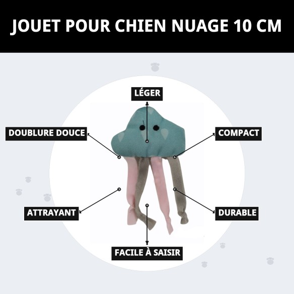 Jouet pour Chien Nuage 10 cm - Amusement Garanti