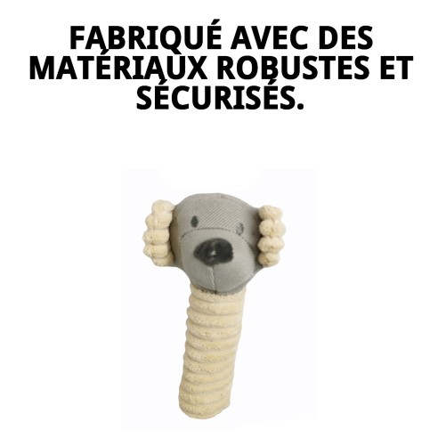 Peluche Ourson pour Chiens de 20 cm | Jouet Idéal et Sûr