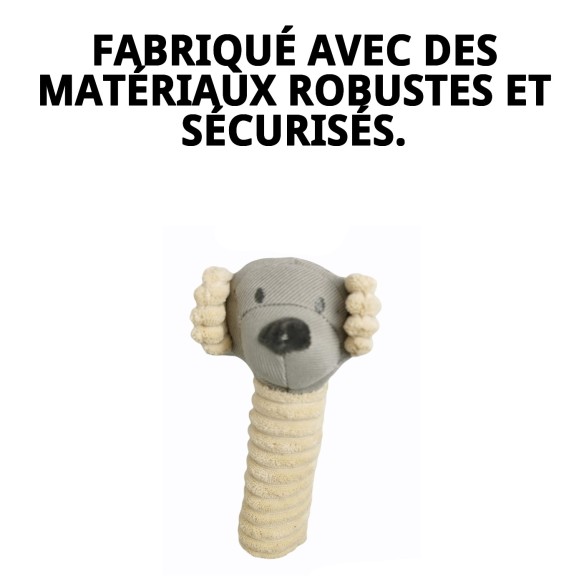 Peluche Ourson pour Chiens de 20 cm | Jouet Idéal et Sûr