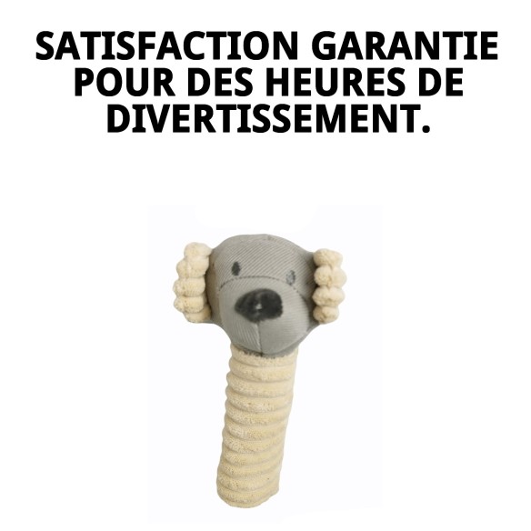 Peluche Ourson pour Chiens de 20 cm | Jouet Idéal et Sûr