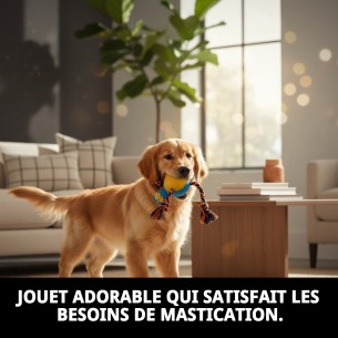 Jouet à Mordre Hippopotame pour Chiens - 21 cm Amusant 2