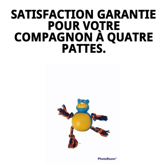 Jouet à Mordre Hippopotame pour Chiens - 21 cm Amusant