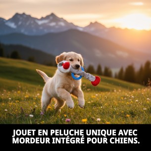 Peluche Chien avec Mordeur Singe 45 cm - Amusement Garanti 2