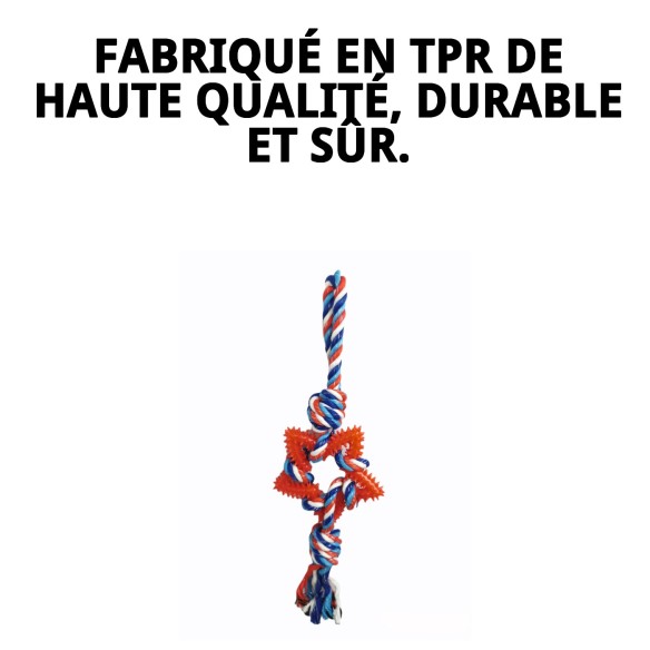 Lanceur Étoile Dentaire TPR 45cm : Joue et Prends Soin de Ton Animal de Compagnie