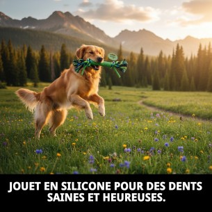 Mordeur en Silicone et Coton pour Animaux - 25 cm 2