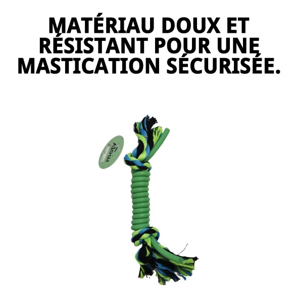 Mordeur en Silicone et Coton pour Animaux - 25 cm