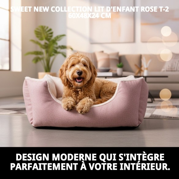 Cratère Rose T-2 60x48x24 cm - Douce Nouvelle Collection pour Animaux de Compagnie