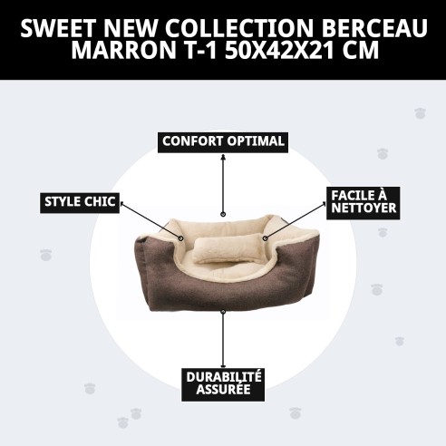 Cratère Marron T-1 pour Chiens - Nouvelle Collection Moly