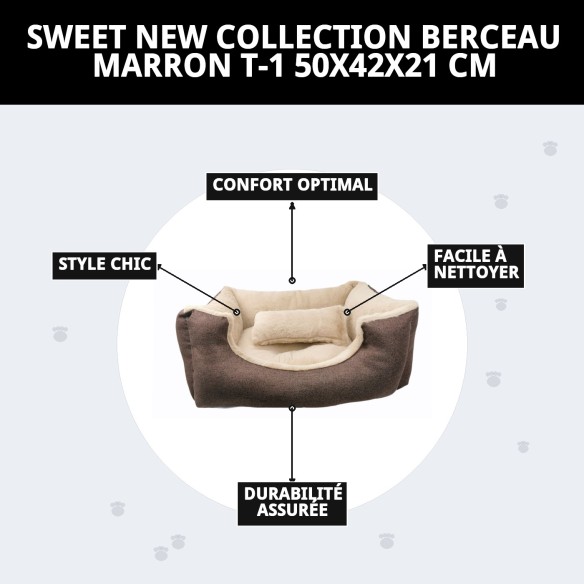 Cratère Marron T-1 pour Chiens - Nouvelle Collection Moly