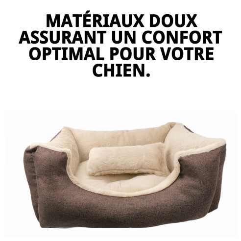 Lit Doux Marron T-3 pour Chiens | Confort en Moly