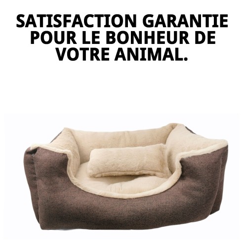 Lit Doux Marron T-3 pour Chiens | Confort en Moly